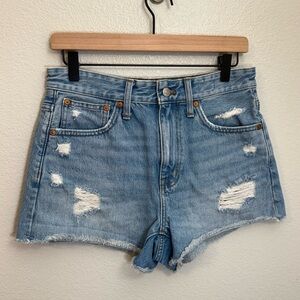 Madewell Relaxed Distressed Denim Shorts 26